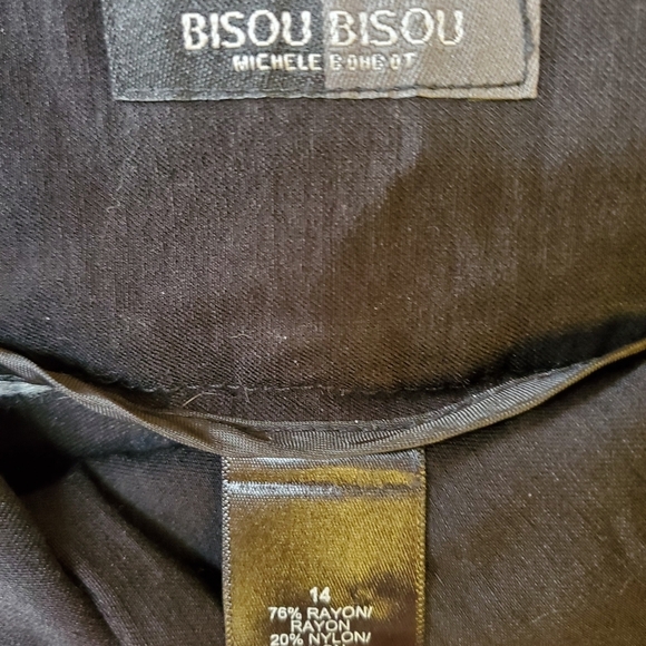 BISOU BISOU Womens Black Trouser  Pants.  Size 14 - Picture 2 of 4